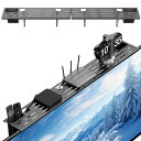 テレビ上ラックテレビ裏収納工具不要で取り付けTV用アクセサリテレビ棚上耐荷重6KGTV上収納棚スマートSMARTルーター収納モニターラックケーブル2点セット