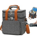 Kirafasクーラーボックス大容量10L/30L保冷保温折り畳み収納可能軽量ソフト防水耐摩耗手提げと肩掛け両用お弁当収納バッグ保冷バックピクニック/通勤/キャンプ/お花見/BBQ/レジャー(グレー…