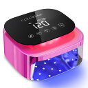 コードレスUVLEDネイルランプ、60W充電式ネイルドライヤージェルポリッシュライト、インテリジェント自動センサーLCDディスプレイネイルランプ、ポータブル30ビーズLEDネイルライト4タイ…