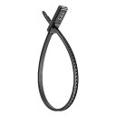 KASELIN自転車防犯ヘルメットロックダイヤルロック結束ベルトさびにくい鍵530MMX3ビットダイヤル式変更可能/鍵不要バイクロック軽量ブラック/レッド(ブラック)