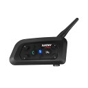 MIHONO6RIDERSインカムバイク用V6PRO昇級版1200M12時間通話通信機器IP65防水GPSBLUETOOTHツーリングヘルメット用インターコムヘ...