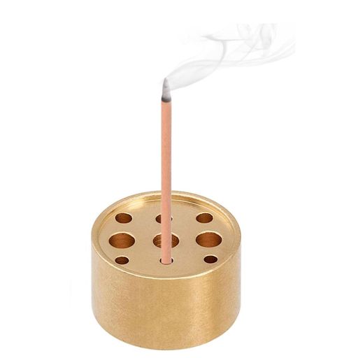 Mirhuaお香立て線香立て円筒形香炉お線香立ておしゃれ便利瞑想書斎茶屋ヨガ館用9穴(柱状)