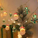 クリスマス飾りLED電飾ライトフェアリーライトchristmasdecorations電池式3m20電球クリスマスツリーイルミネーションライト屋内屋外庭対応新年祝日街路樹(サンタクロースとクリスマスツリー)