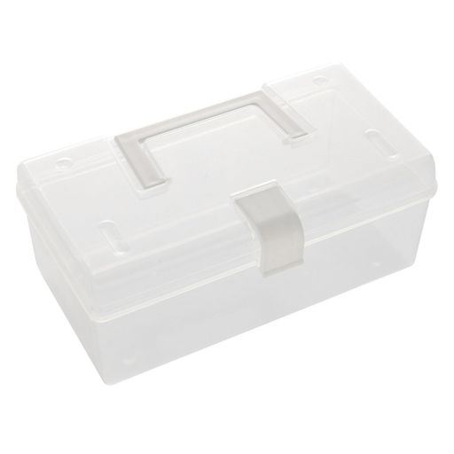 透明収納ボックス保存容器プラスチック製便利なハンドル付き大容量透明なデザイン蓋付きプラスチック製収納箱家庭寮オフィス車両用