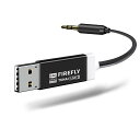 TUNAIFIREFLYLDACBLUETOOTHレシーバー:超小型ハイレゾUSBDAC3.5MMAUX車BLUETOOTH受信機5.0アダプター車載/家庭用AUX音楽USB式充電不要カーオーディオCARPLAY