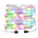 BTF-LIGHTINGLEDイルミネーションライト5MフェアリーライトLEDストリングライト虹の色IP65防水5Vアドレス指定可能装飾ライトSP110E、SP105E、SP107E、SP108E、K-1000Cなど制御可能室内飾り
