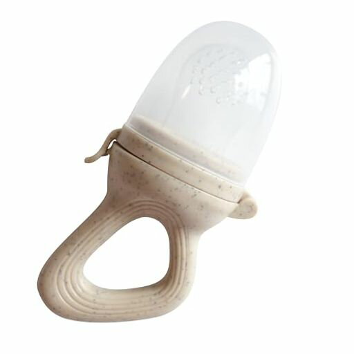 フィーカ(fika)神戸の保育士ママ監修フルーツフィーダーおしゃぶり離乳食食品衛生基準クリアベージュ