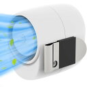 OSUDRY携帯扇風機クリップ小型ハンディ手持ち扇風機大風量羽なしミニネックファンおしゃれ女性向け三段階風量パワフル360°風向き調整静音USB卓上TYPE-C充電首掛け軽量滑り止めクリップ腰…