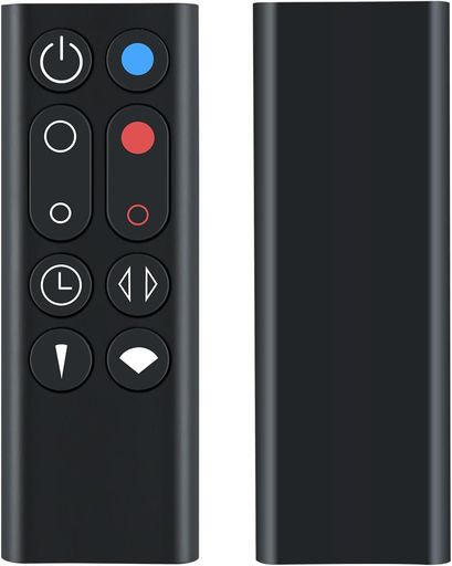 AM09リモコンforダイソン暖房・冷房ファン加湿器空気清浄機ファンリモコン互換品(ブラック)