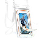 防水ケーススマホ海【水に浮くタイプ&小物収納ポケット設計】アイホン水中撮影完全防水IPX8認定SGS国際認証ダブルパックすまほ浮くぼうすいバッグカバーポーチ保護密封携帯ケース浮き…