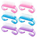 CHENLONB爪ブラシミニ爪掃除ツール6個入り多機能ネイルアートブラシ爪掃除爪垢取り丈夫で耐久性があり