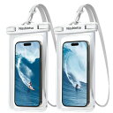 【2枚セット完全防水】Nisshintsuスマホ防水ケース海プールお風呂水中撮影スマホ防水ケースぼうすいアイフォンスマフォすまほアイホン携帯けいたい顔認証首かけ海水浴水泳潜水温泉iPhone1514
