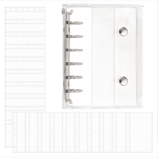 シール帳透明クリアM5/A72サイズ選べる30枚リフィル付きシールバインダープリクラ帳女の子男の子向け収..