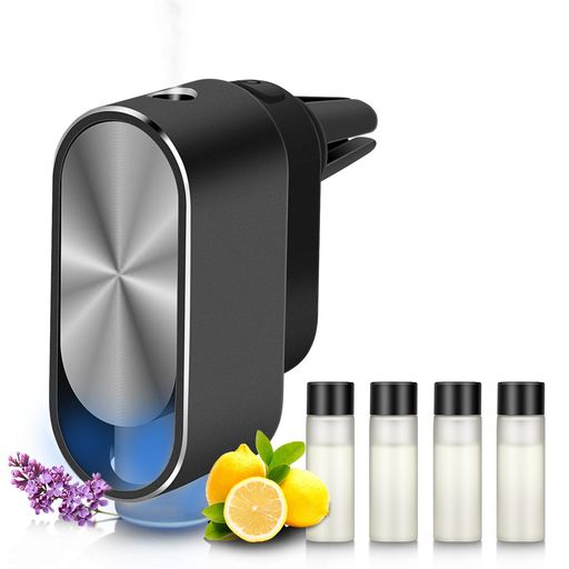 Kwak‘s車载芳香剤カー用品自動噴霧式ディフューザー香り车用アロマディフューザー精油5mLX4本付け充電..