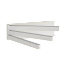 BELCAキッチン収納マグネットふきん掛けFLATIN幅25x奥行1.65x高さ7.6CMホワイトフラットイン壁面収納FK-FWA.ホワイト