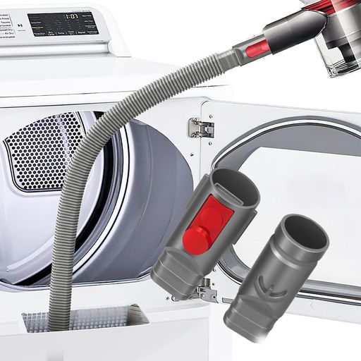 YIVY3点セット掃除機ノズルブラシより使いやすい延長ホース乾燥機通気口クリーナーキット糸くず取り具ダイソンV6/V7/V8/V10/V11/V15とV8/V10/V12スリム対応ホースアタッチメントドラム式洗濯機適用通気隙間掃除