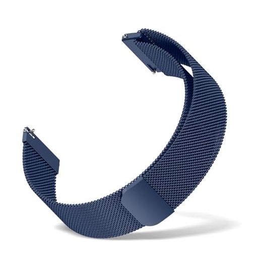 [CEIBAND] バンド 18MM 20MM 22MM ステンレス鋼 時計ベルト マグネット式 腕時計バンド メッシュバンド 金属ベルトミラネーゼバンド スマートウォッチバンド ベルト クイックリリース 交換バンド (ブルー 18MM