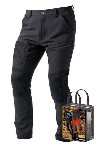 山真製鋸(Y’sGODJAPAN)神風暖GボンディングヒートパンツバッテリーセットKDGP-L-SETブラック/Lサイズ