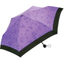 サントス折りたたみ撥水傘桜うさぎ紫50cmレディース折りたたみ傘晴雨兼用傘手開きJK-75