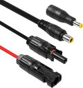 SINLOONソーラーパネルコネクタ~DC8MMアダプタケーブルIP68防水Yブランチソーラー延長ケーブル5.5X2.5MMコンバーターソーラーケーブル付きソーラー発電機ポータブル発電所用(3MDC8MM)