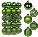 VillaComoクリスマスボールオーナメントツリーオーナメント30個セット6cmおしゃれクリスマスパーティーハロウィンデコレーション装飾インテリア雑貨新年飾り...