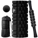 フォームローラーDPEAN筋膜リリースヨガポールトリガーポイントマッサージボール【4点セット】ストレッチ器具ローラーショートハーフエクササイズトレーニング器具収...