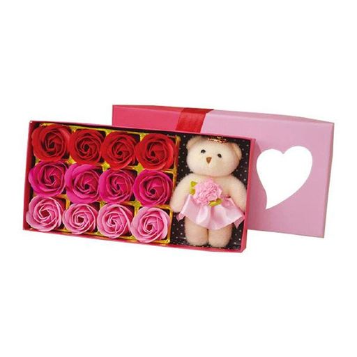 ポピー名古屋ソープフラワーシャボンフラワー造花ギフトプレゼント12輪ブーケボックスバラボックス約23..