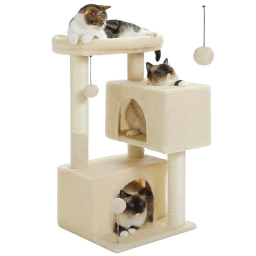 PAWZ Road キャットタワー 低い スリム 大型猫用 省スペース コンパクト 老猫用 シニア 子猫 ステップ 階段替わり 猫ケージ内 窓際 猫タワー 低め 猫爪研ぎ サイザル麻紐 据え置き 多頭飼い …