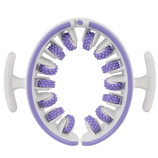 WOVTEマッサージローラー筋膜ローラー180°開閉筋膜リリースローラー取り外し可能ハンドル全身リリース..