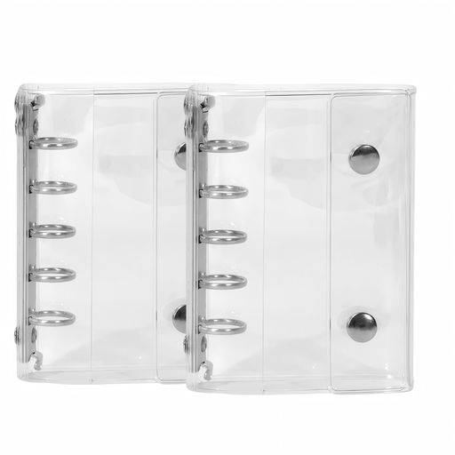 シール帳透明バインダークリアシール手帳透明シール帳バインダー4色選べるカード収納30枚付き可撕プリ..