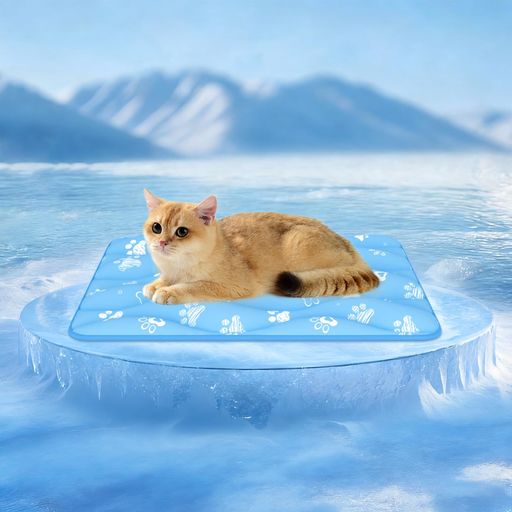 Rywell 犬 ひんやりマット ペット用冷却マット 犬 猫 冷感マット 小型犬 ケージ用 接触冷感 クールマット 夏用 熱中症対策 通気性 速乾 洗える 滑り止め 防臭 厚手設計 60…