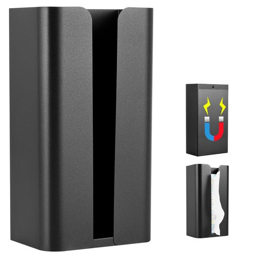 強力な磁力:ティッシュケースの裏面に大きな磁石を敷いているため、冷蔵庫やオーブンなど家具の金属表面にぴったりと貼り付けて落ちたりもしません。取り外す時も痕跡が残りません。実用的です。 用途がいろいろあります。このティッシュケースは横向きにも縦向きにも取り付けられます。さまざまな場面に適用し、ティッシュやゴミ袋などが入れます。マグネット吸引のデザインのため、キッチン・トイレなど必要なところどこでも便利に取り付けられます。机の上に普通のティッシュケースとして使用してもいいです。 規格:ステンレス製のため、防錆で変形しにくいし、長持ちです。表面のコーティング処理に腐食性がないため、普通のコーティング処理より長持ちです。寸法:24*13*8.5cm重量:540g デザイン:ティッシュの取り出し口が大きめに設計されていてティッシュを取り出したり、補充したりする時は便利になります。 防錆:炭素鋼のため、防錆で滑らかな触感です。ホコリが付着しにくく、濡れたタオルで拭くだけで済みます。