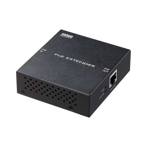 サンワサプライ PoEエクステンダー マグネット付き 最大100m延長 AUTO-MDIX機能搭載 ギガビット LAN-EXPOE2