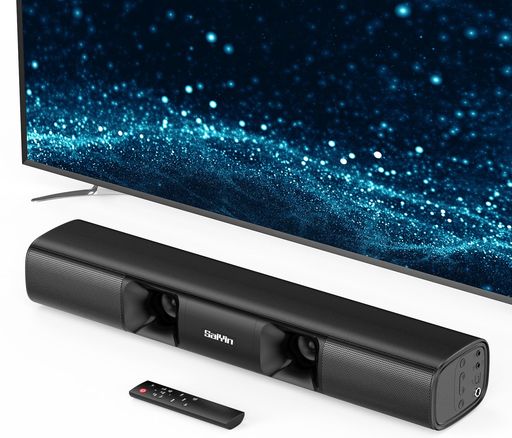SAIYINスマートTV用サウンドバー-50W43CMのTV用小型サウンドバー、ボーカル強化TVスピーカー内蔵サブウーファー、TV/PC/プロジェクター用BLUETOOTH/光学/AUX接続付きサラウンドテレビスピーカー SAIYINスマートTV用サウンドバー-50W43CMのTV用小型サウンドバー、ボーカル強化TVスピーカー内蔵サブウーファー、TV/PC/プロジェクター用BLUETOOTH/光学/AUX接続付きサラウンドテレビスピーカー