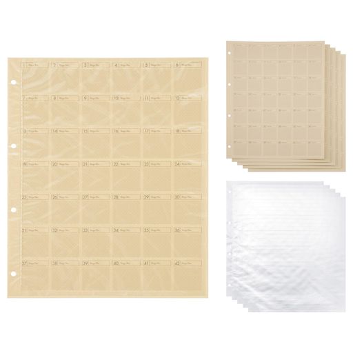 ハクバ(HAKUBA)フィルム用アルバムネガフォトアルバム替台紙35mm用(5シート入)ネガフィルムとベタ焼き(..