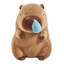 鼻の高いカピバラぬいぐるみ、鼻水カピバラぬいぐるみ、引っ張って使えるカピバラぬいぐるみ、漫画カピバラぬいぐるみフィギュア、柔らかい質感、カピバラ愛好家&家の装飾用(1/2個)