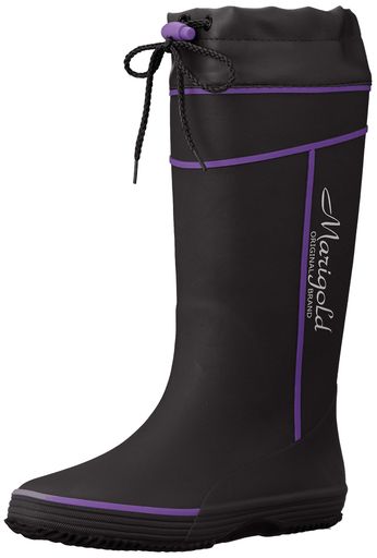 [オカモト]マリーゴールドRL-1901作業靴長靴農作業園芸軽作業土が離れやすい速乾吸汗裏布レディースブラック24.0cm