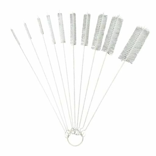 BOOHUQICH掃除用ブラシパイプストロー掃除道具掃除キットブラシクリーナーケース付き水筒洗浄キッチンブラシ10本セット