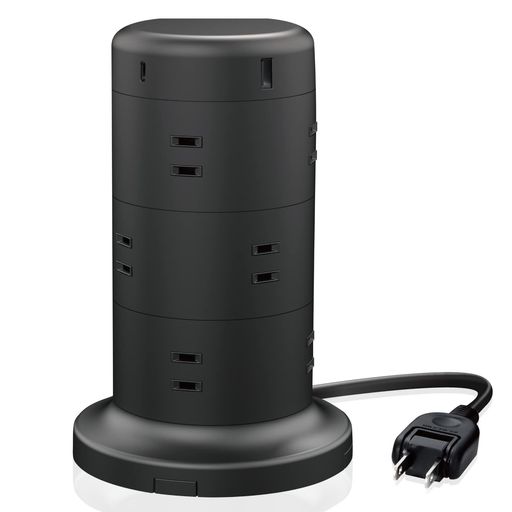 쥳ŸåץĹ[12ĸ&USB-Cx2ݡUSBx3ݡ]USBPD45Wѡ륬ɤۤꥷå2M֥åECT-2220BK
