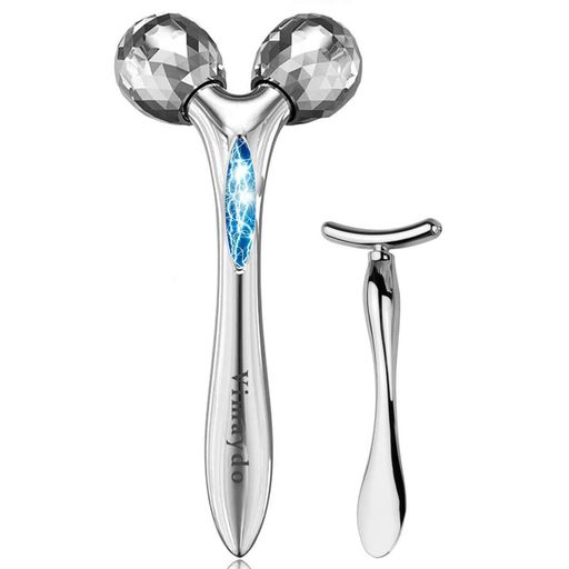 Vimaydo美顔ローラーY字型美容ローラーマッサージローラー小顔ローラーフェイス&ボディー用美顔器3D充..