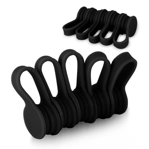 ケーブルクリップケーブルホルダーブラック10個入り新型マグネットコードクリップコードホルダーコード..