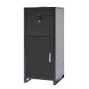 IMIEE宅配ボックス宅配BOX複数投函可能大容量140Lポスト一体型屋外防水防錆置き配ボックス組み立て不要宅配置き配宅配便ボック戸建て用個人宅郵便受けポスト大...