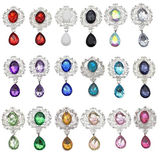 LIKENNYデコパーツビジューパーツ飾りビジューしずく型パーツデコレーション素材台座つき豪華DIY製作キ..