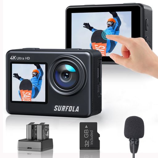 SURFOLA󥫥ͭޥ32GBդ4K60FPS24MP٥åѥͥ뼰ǥ奢륫顼꡼WIFI...