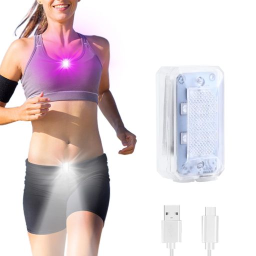 MAZEROウォーキングライト小型7色発光ランニングledライト充電式安全ライト事故防止クリップライト防水..