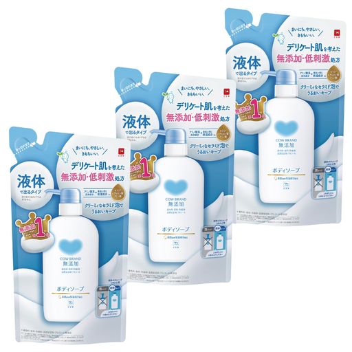 Soaps, Body Washes - カウブランド無添加ボディソープ詰替用3P