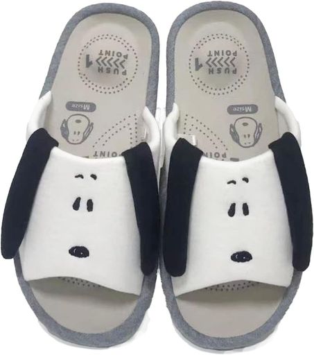 [スヌーピー]スリッパスヌーピーリラケアコンフォートホワイトM