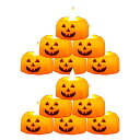 seimeinoki12個セットLEDキャンドルかぼちゃハロウィン飾りライトオレンジ常夜灯炎のないろうそく装飾電飾照明飾お化け屋敷ハロウィンパーティーランプ室内屋外イベント