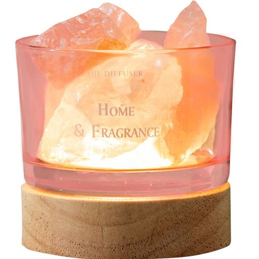 YUYAKESHIアロマランプアロマライト天然水晶クリスタル空気浄化ベッドサイドランプランプ台座アロマ用..