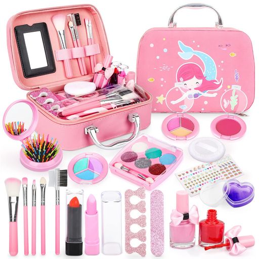 メイクセットおもちゃ女の子6789101112歳プレゼントコスメセットままごとセットドレッサーコンパクトお化粧セット女の子19個ドレッサー子供なりきりごっこ遊び誕生日クリスマスプレゼント-収納ボックス付 メイクセットおもちゃ女の子6789101112歳プレゼントコスメセットままごとセットドレッサーコンパクトお化粧セット女の子19個ドレッサー子供なりきりごっこ遊び誕生日クリスマスプレゼント-収納ボックス付
